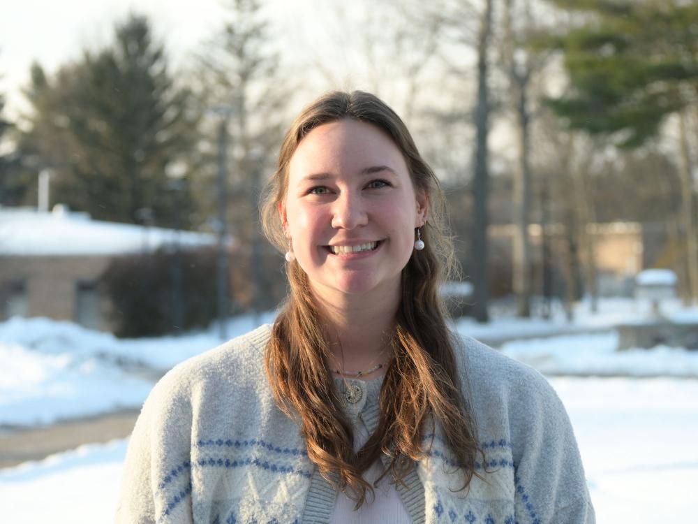 Julia Freund on Penn State Wilkes-Barre's campus