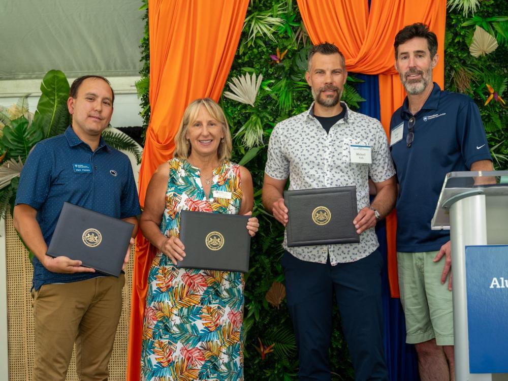 group of people on a stage