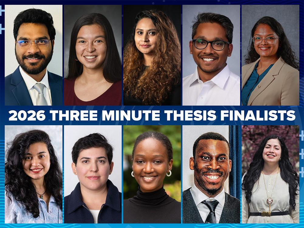 Three Minute Thesis finalists headshot grid