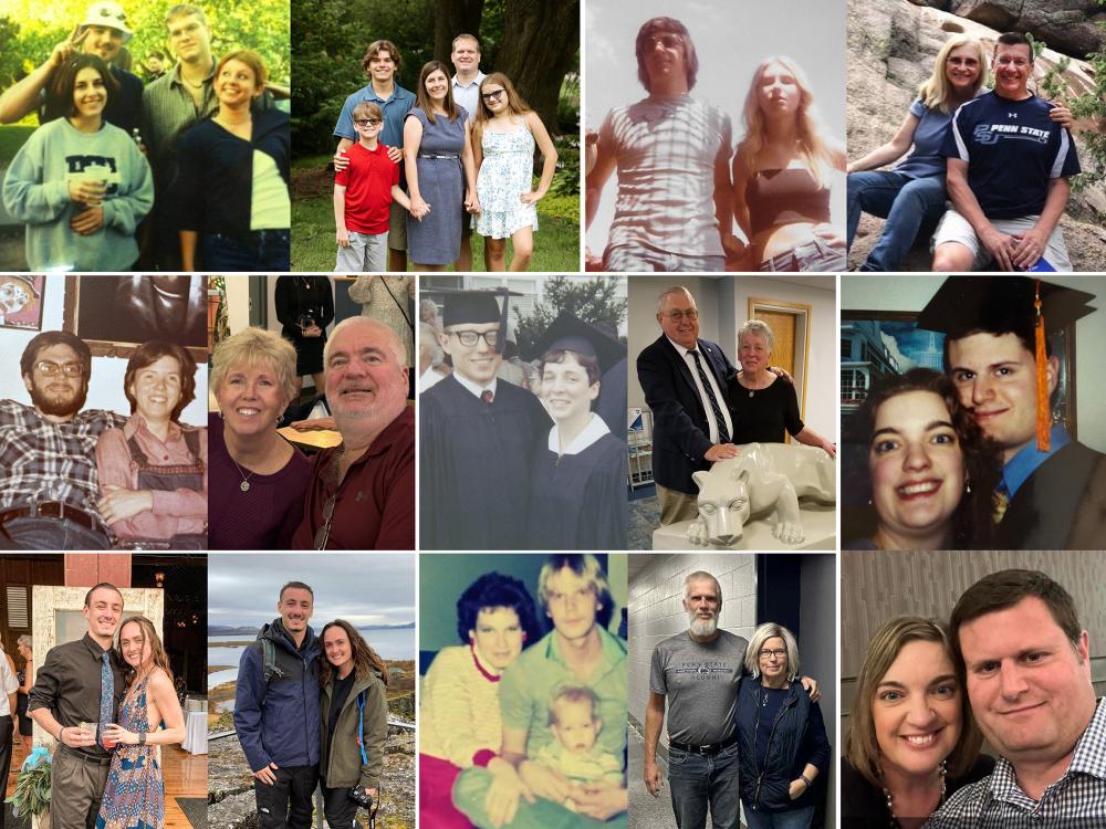 A collage of couples who met at Penn State Harrisburg