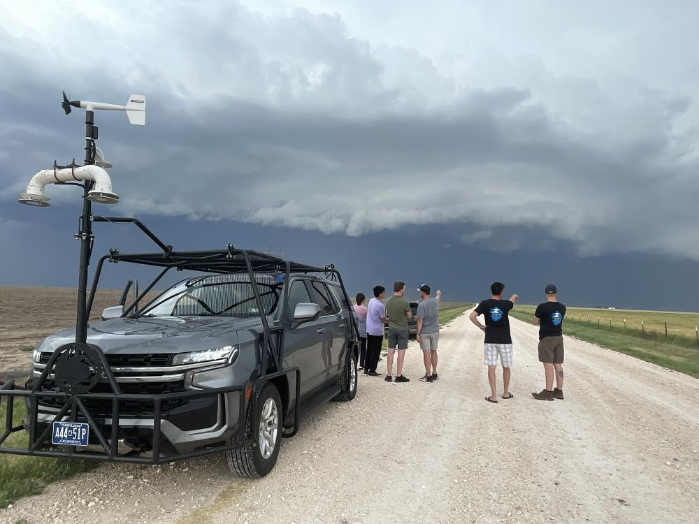 Researchers survey a nearby storm as NARHWAL