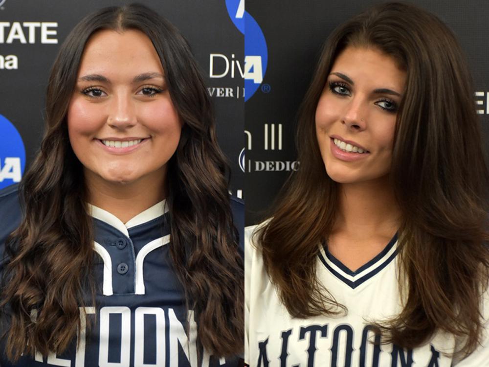 Headshots of student-athletes Riley Best and Josselyn Nau