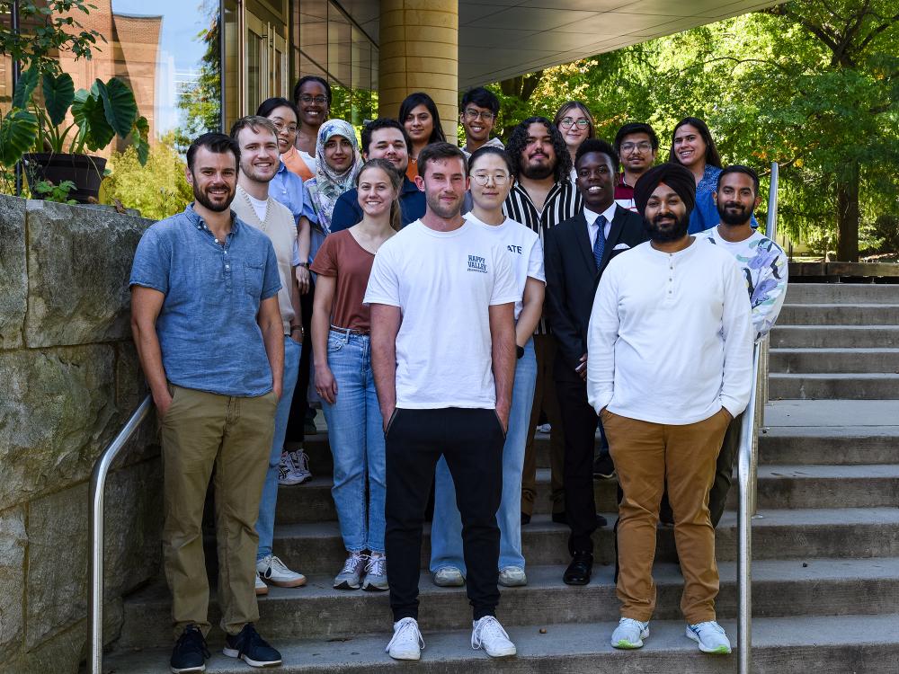 Scott Medina and students