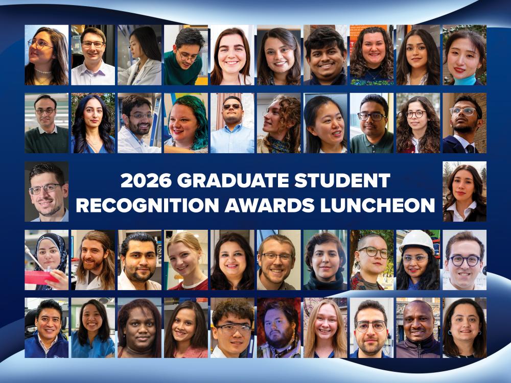 Headshot grid of 2026 Graduate Student Award Recipients