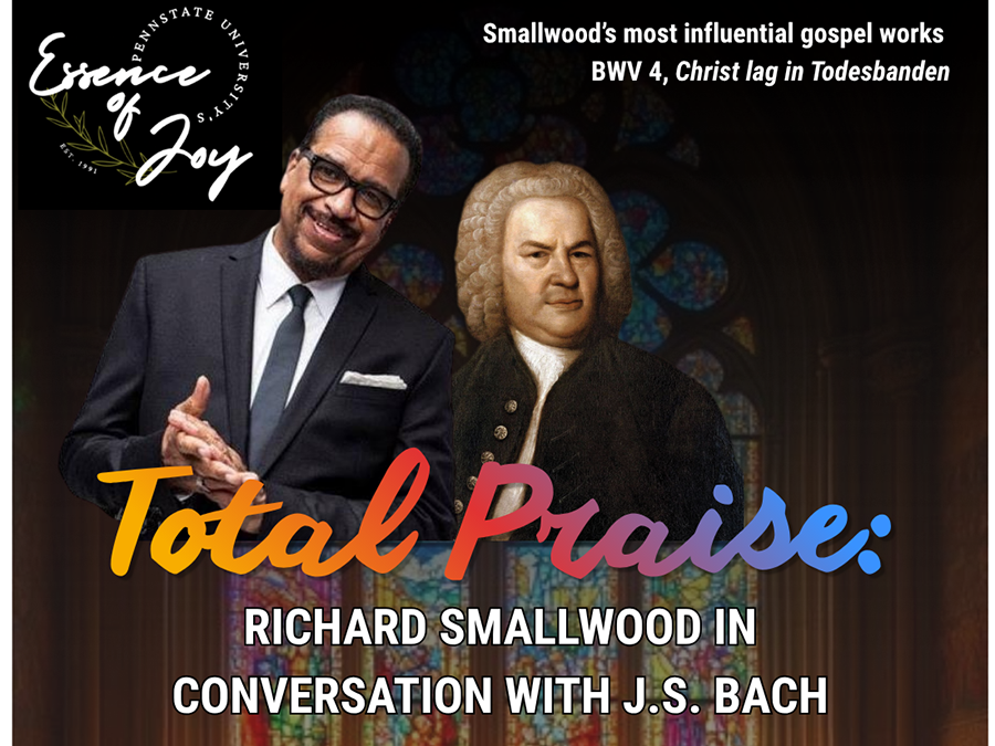 Total Praise poster featuring Richard Smallwood and Johann Sebastian Bach