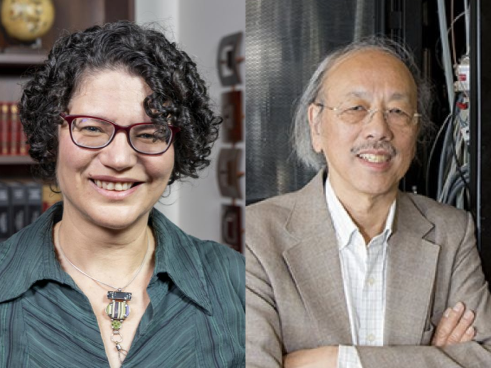 Headshots of Tanya Berger-Wolf (left) and Wah Chiu (right)