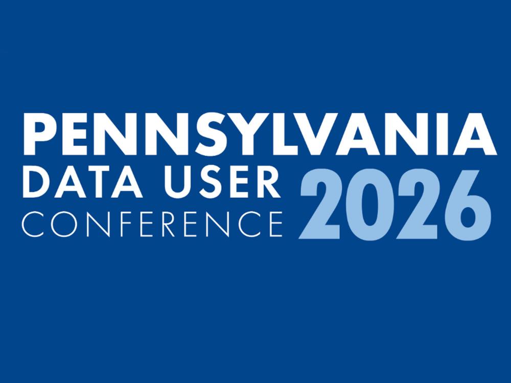 Pennsylvania Data User Conference 2026 blue graphic