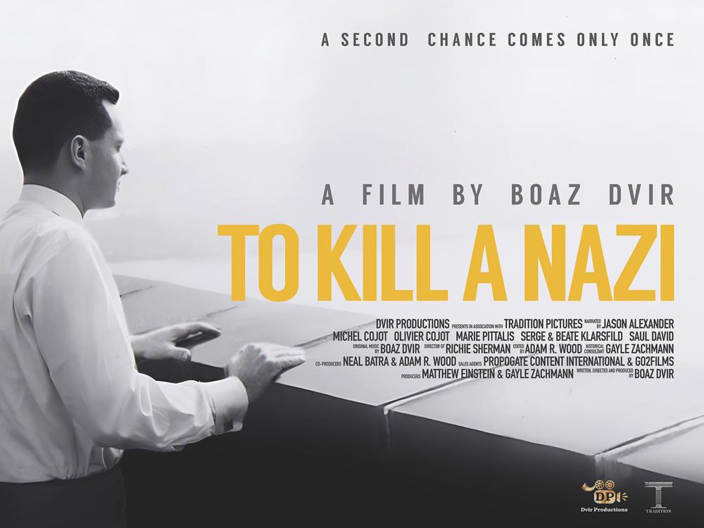Film poster with man looking out off a rooftop