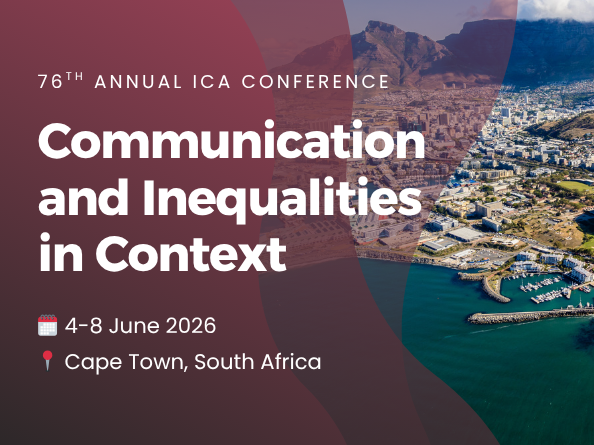 An aerial view of a beach and city with a title card for ICA 26 in Cape Town, South Africa.
