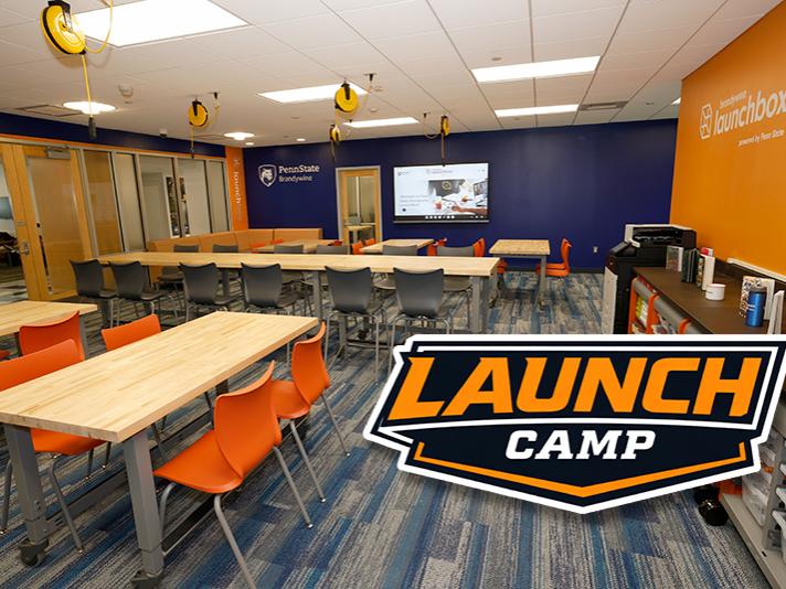 Brandywine Makerspace with Launch Camp logo in the bottom right corner
