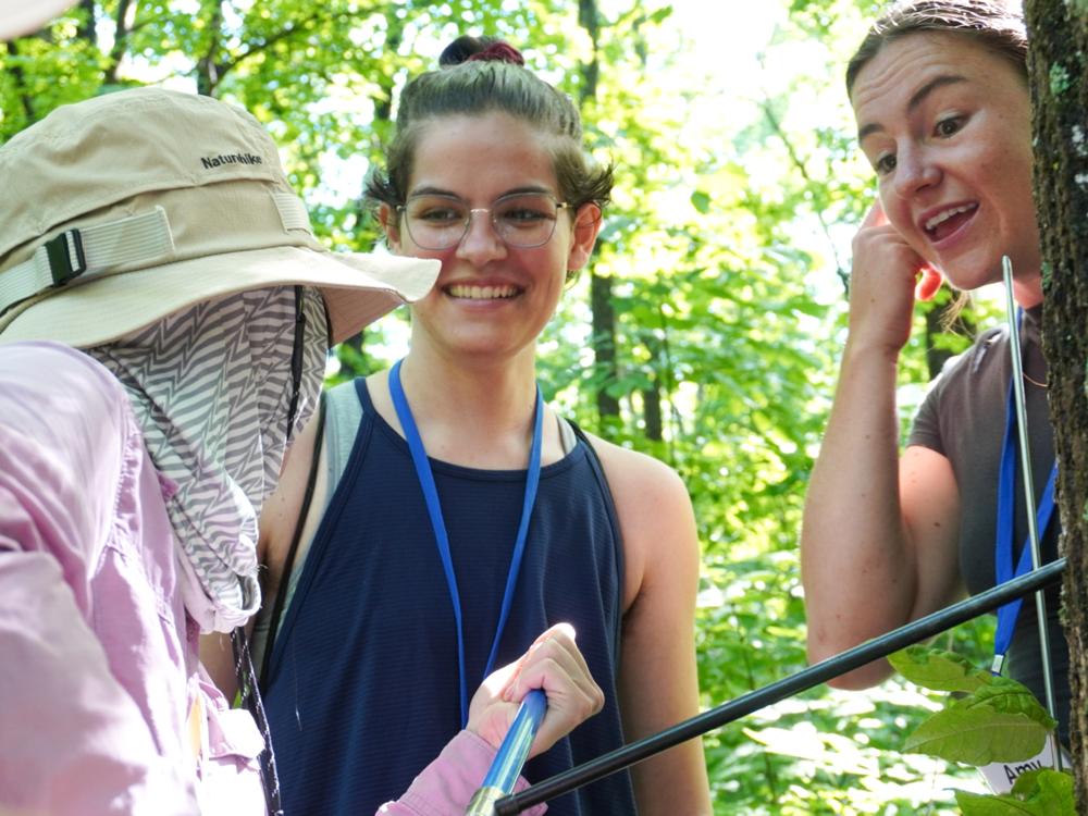 Sierra Hill takes tree core samples