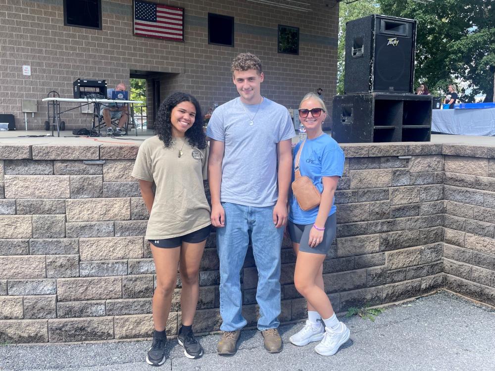 Penn State DuBois Campus Peer Educators Melina Powers, Jacob Newcamp, and Laken Lashinsky participated in the Annual Walk for Suicide Prevention and Awareness in DuBois on Sept. 13.