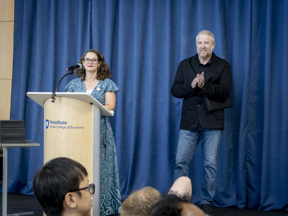 One Health Microbiome Center Leadership Presenting Awards