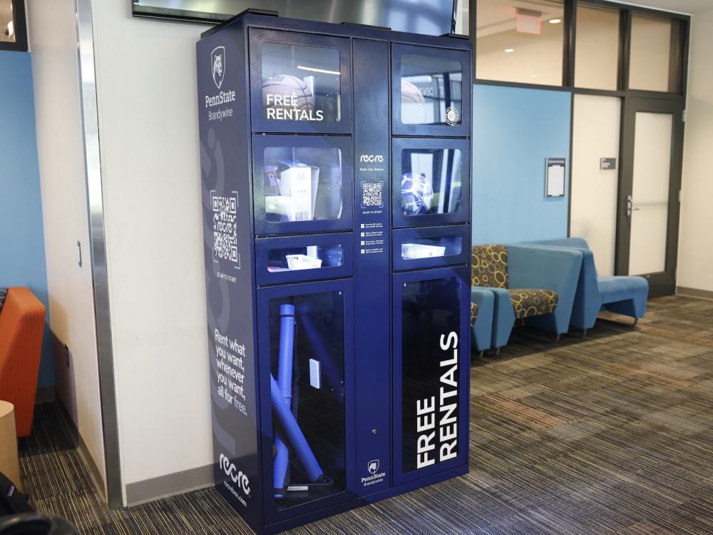 RecRe box in the Lion's Den in the Student Union