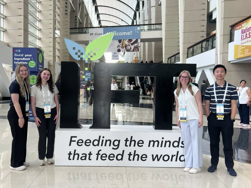 Anna Wetherhold and her food science teammates.