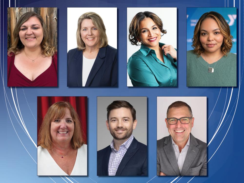 Collage of seven headshots of new advisory board members in alphabetical order by last name