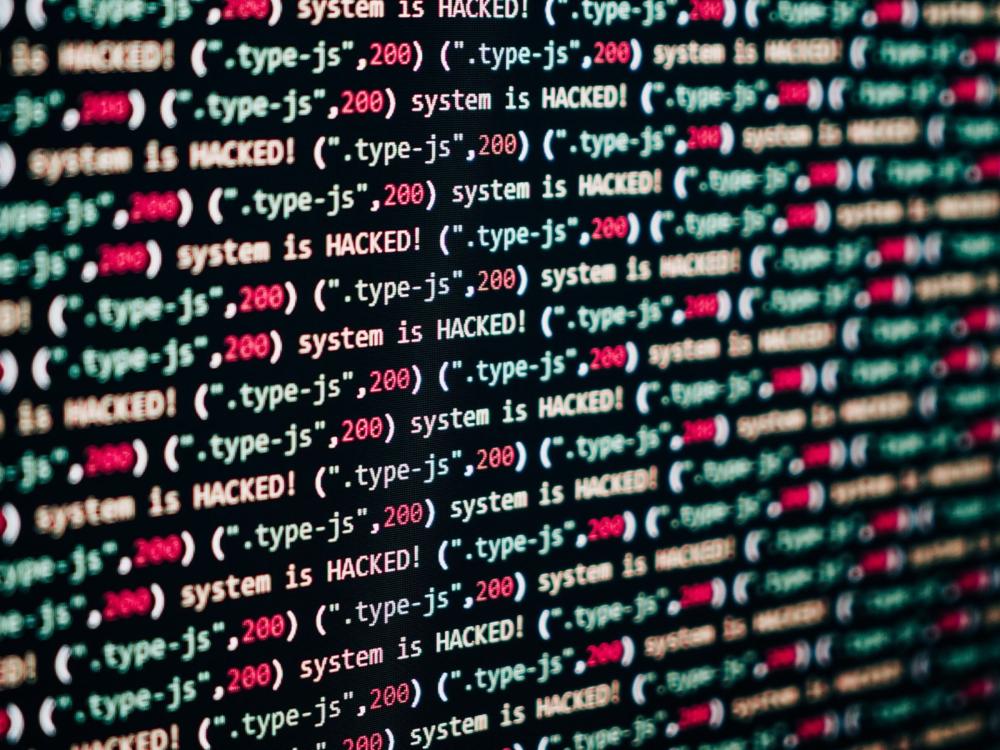 hacked computer screen