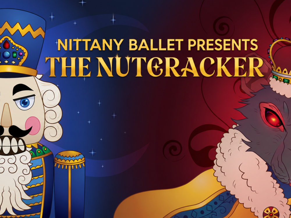 An illustration depicts a mouse king and a holiday nutcracker