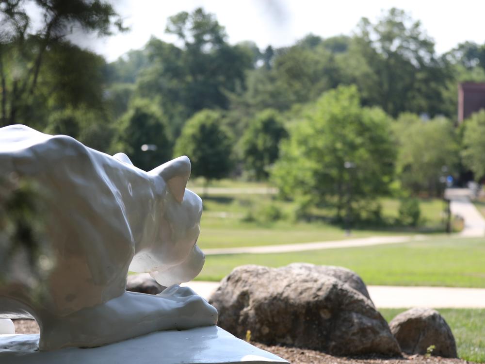 Penn State Brandywine's Lion Shrine. 