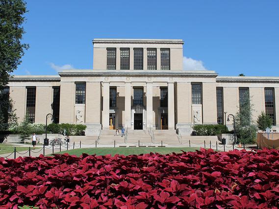 A photo of the Penn State library.