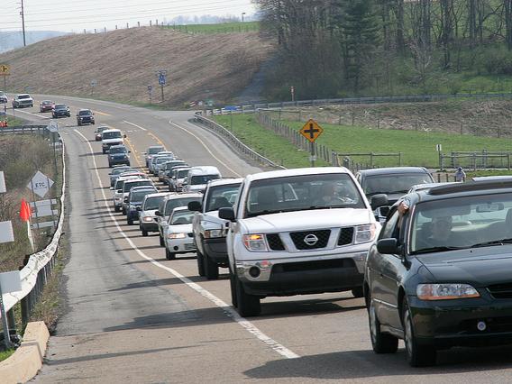 Blue-White game traffic