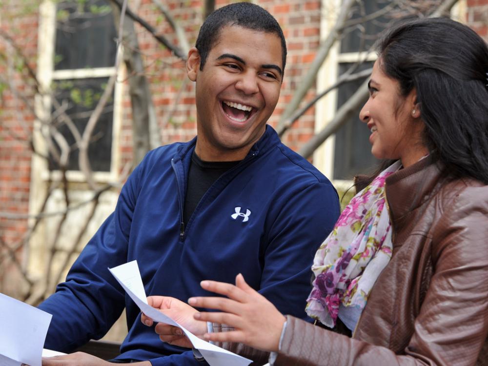Marvin Johnson laughs reading a letter written in 2010