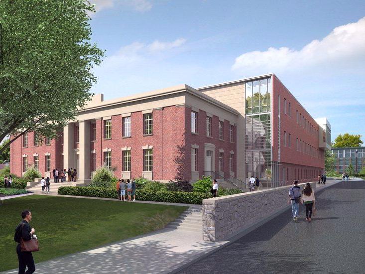 Architectural rendering of renovated Agricultural Engineering Building