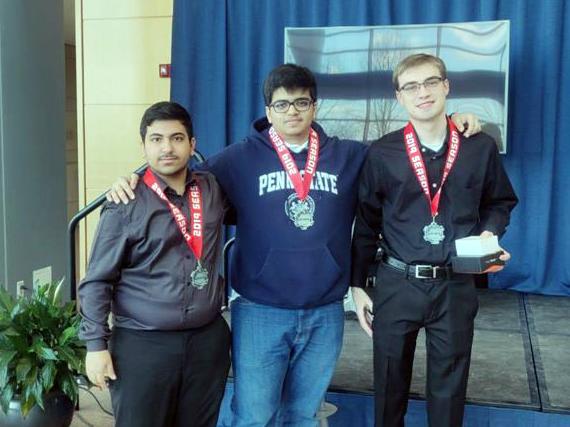 Penn State students Taksh Anand, Muayyad Safri and Michael Maslakowski
