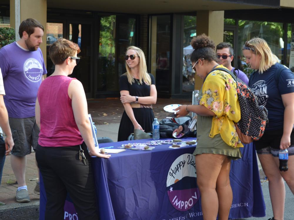 Happy Valley Improv hosts a table at the LION Bash