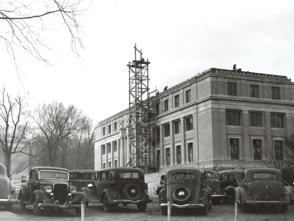 Burrowes Building under construction in 1938