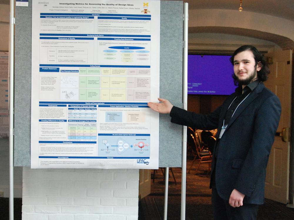 Student presenting research at CERS