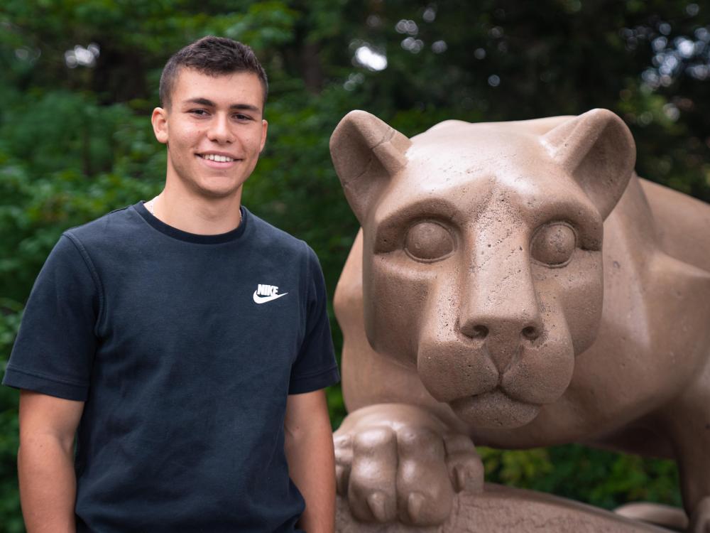 Ezra Gershanok at the Lion Shrine