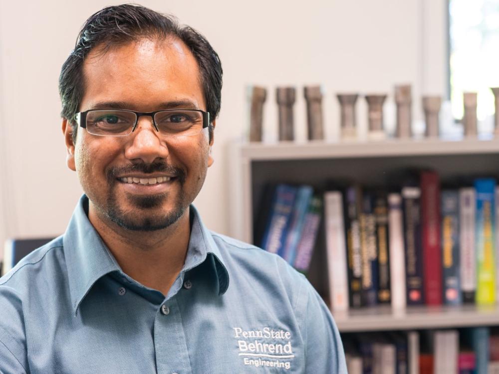 A portrait of Penn State Behrend faculty member Chetan Nikhare