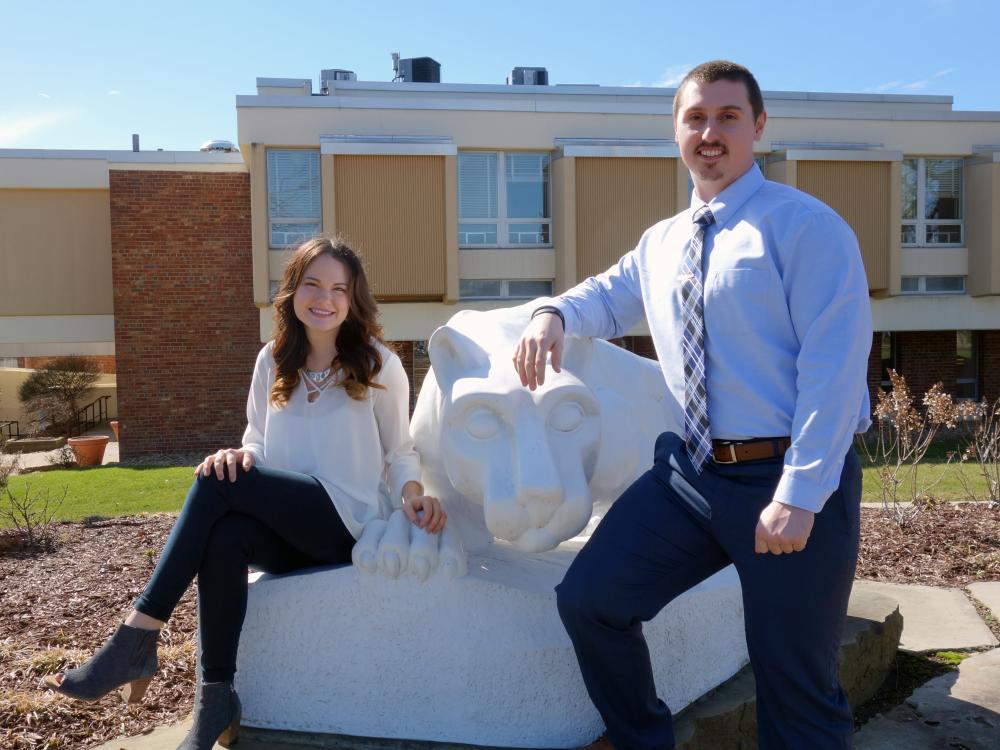 Olivia Sribniak and Anthony Gyke