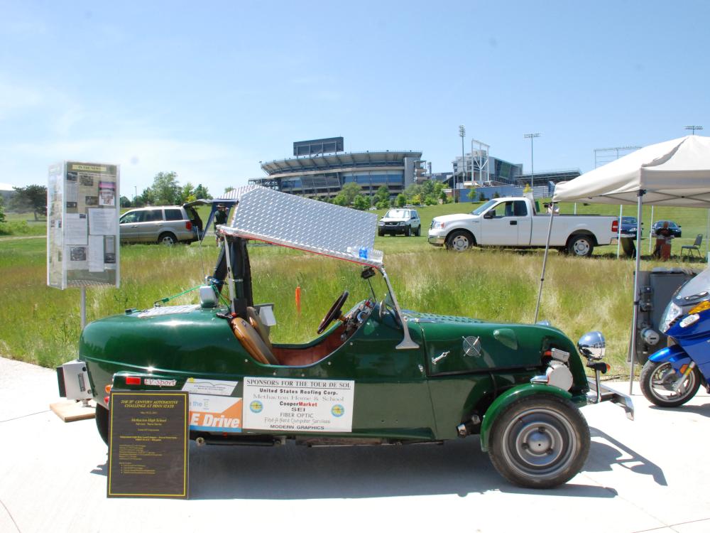 Electric-powered car display
