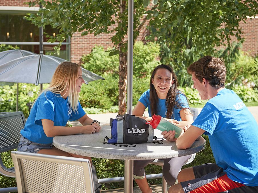 LEAP Mentors sitting at table