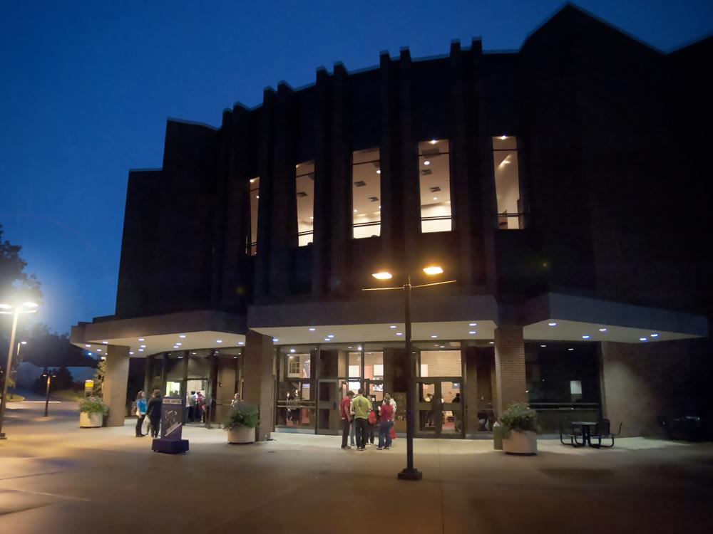 Eisenhower Auditorium-night
