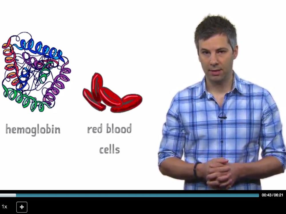 Screen capture of Marcel Salathé in an animated video for the epidemics MOOC
