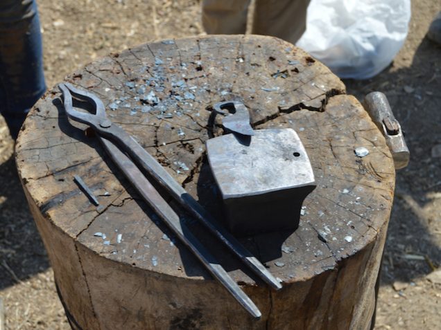 Smithing tools and items made at the hearth