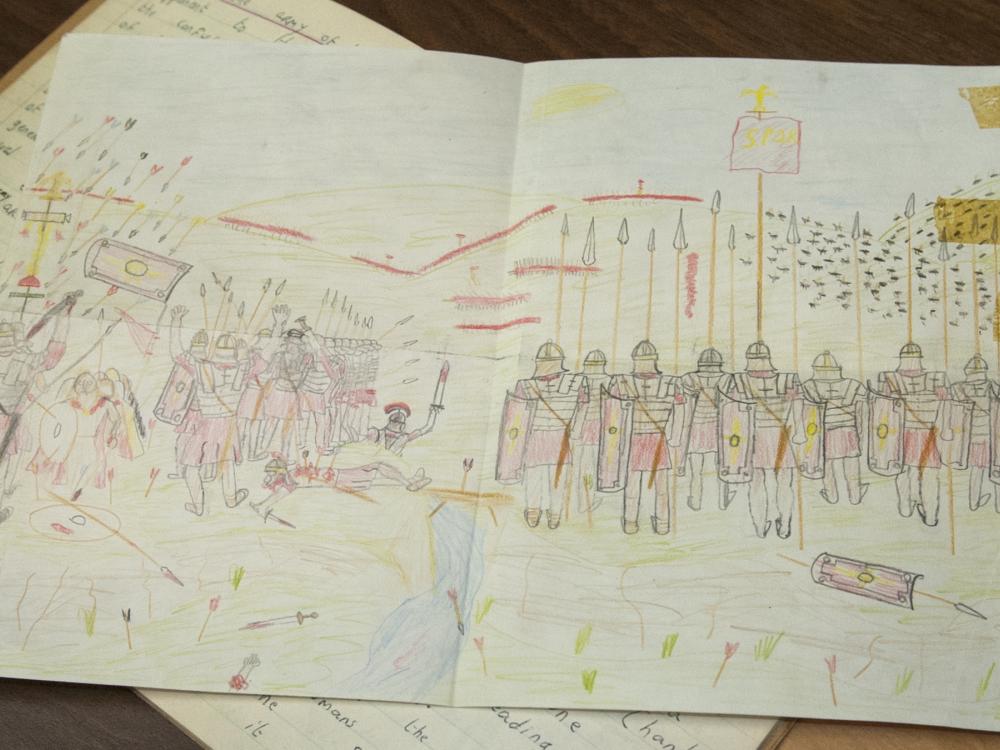 drawing from Garrett Fagans childhood book