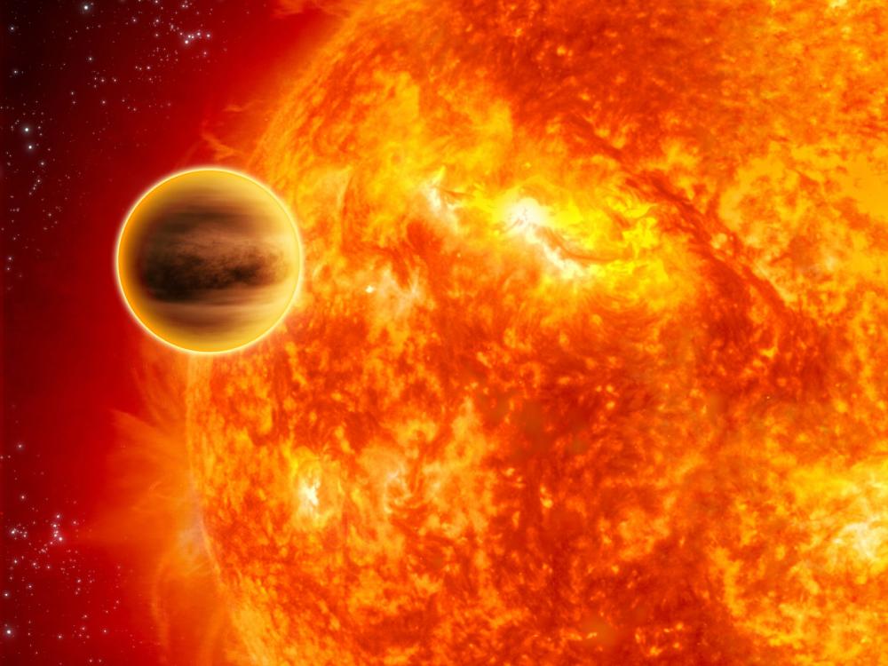 Jupiter-like planet next to large star