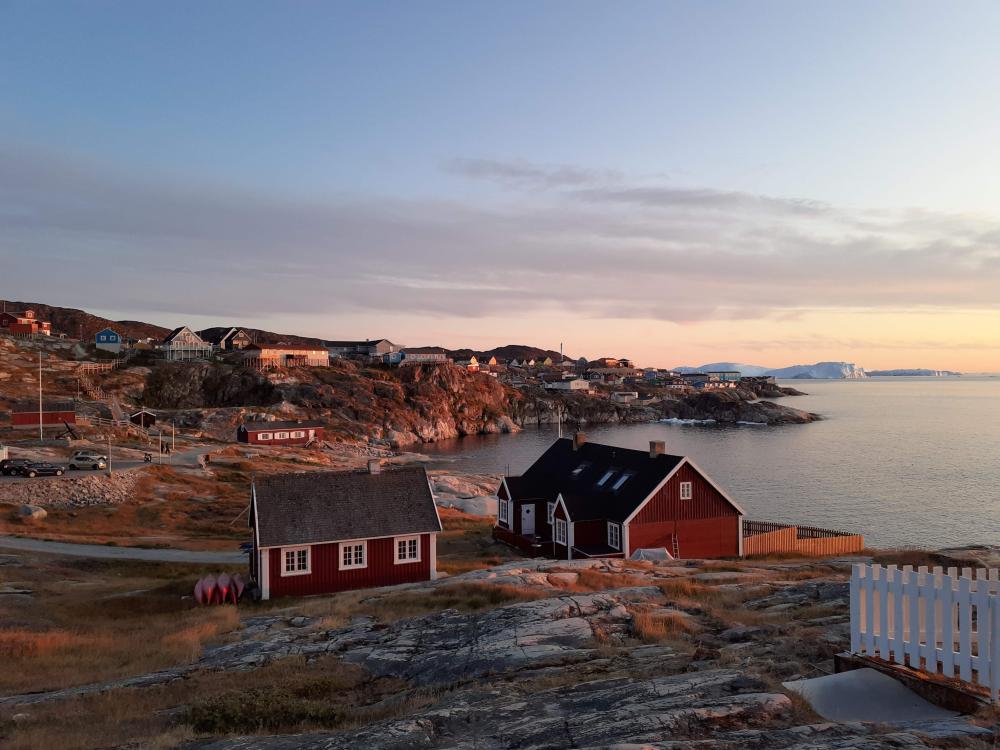 Ilulissat, Greenland near sunset