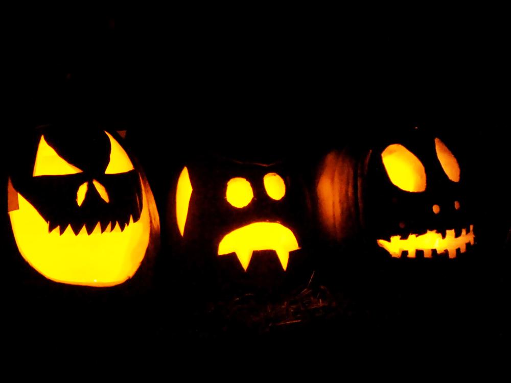 carved pumpkins