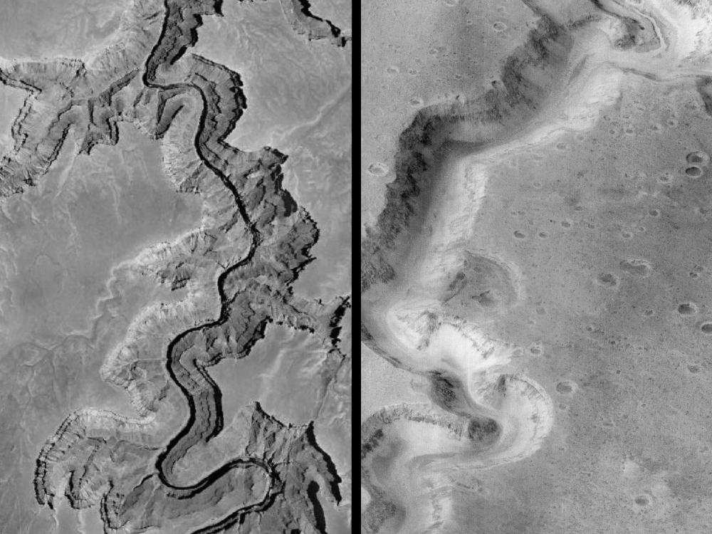 split panel of valleys