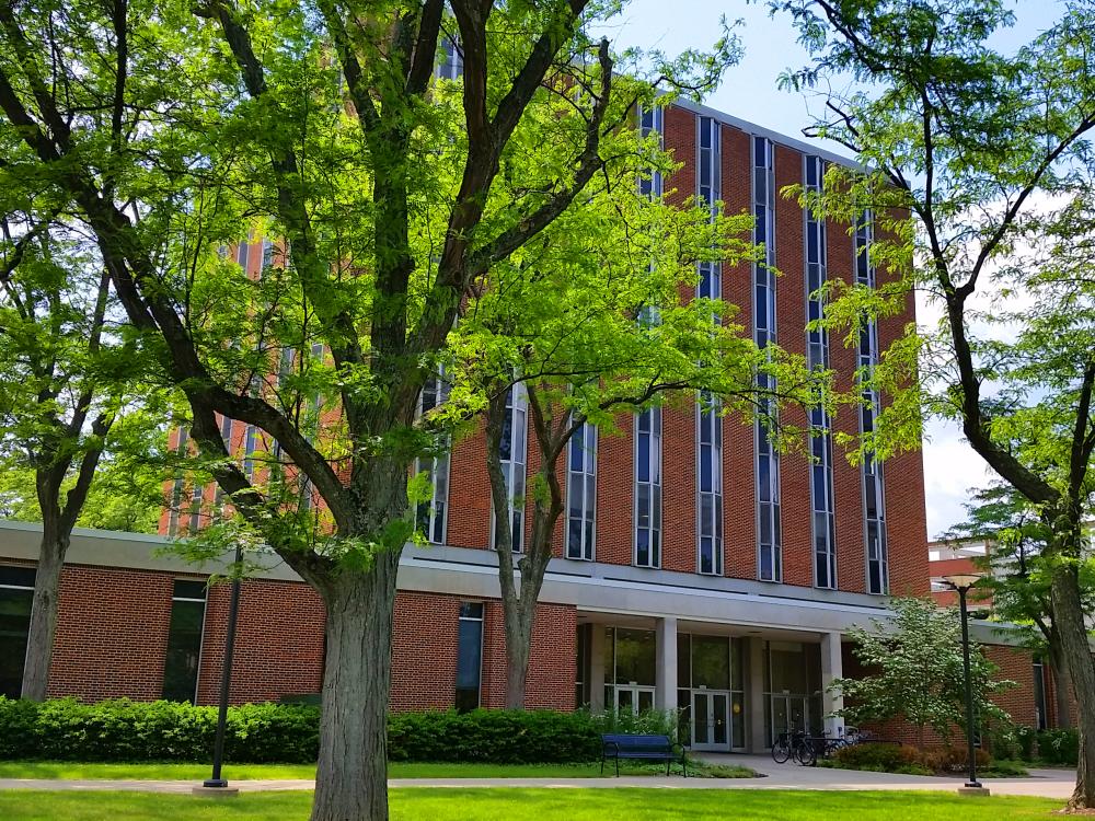 A photo of the Kern Graduate Building