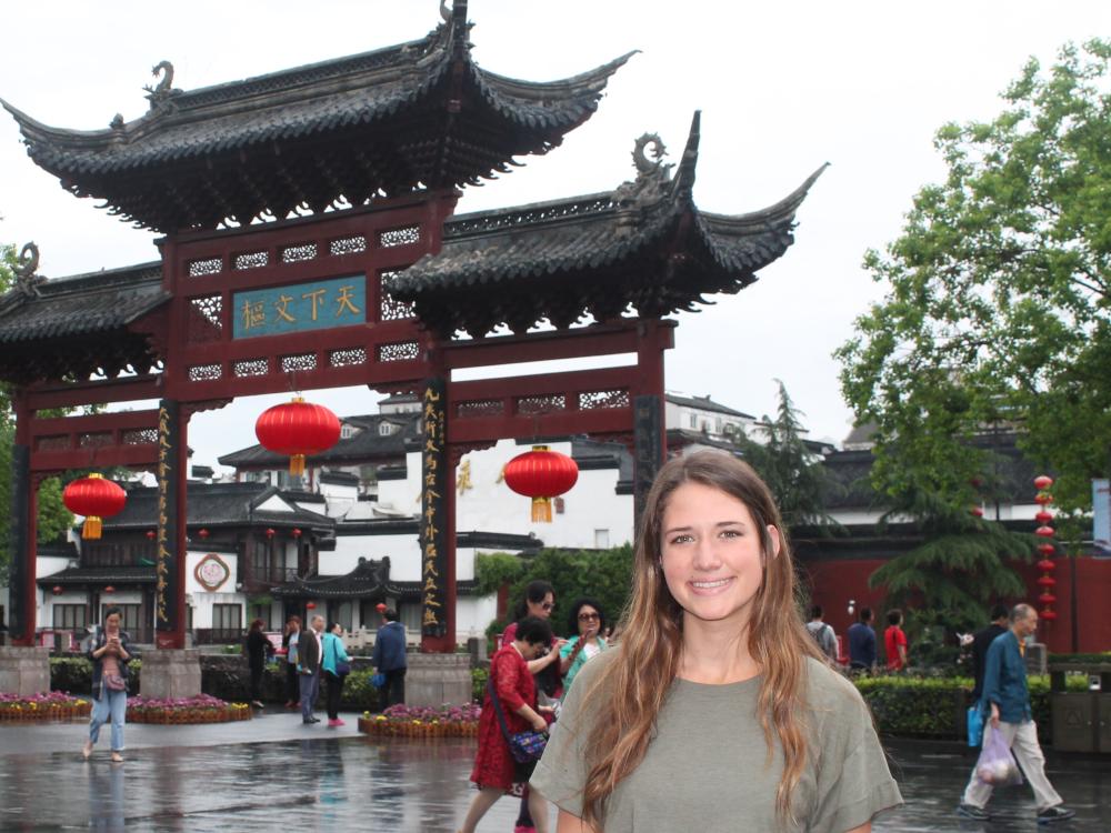 McKenna Kimmel studying abroad in China