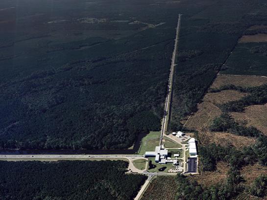 Aerial view of the LIGO gravitational wave detector in Livingston, Louisiana. Credit: LIGO