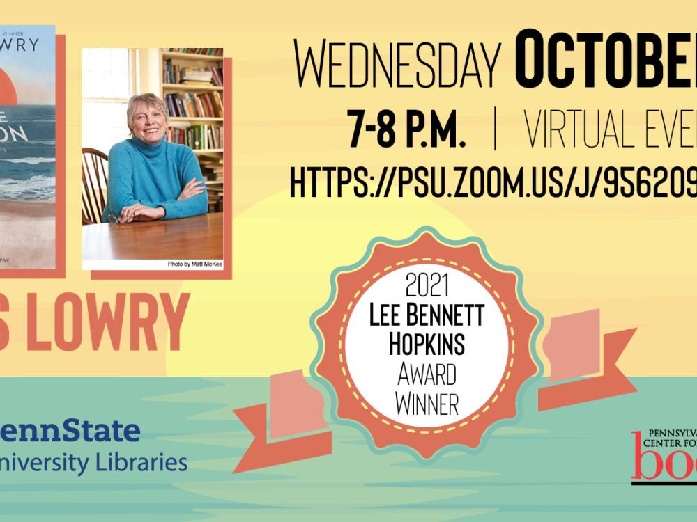 Lee Bennett Hopkins virtual event, Oct 20, 7 p.m. graphic