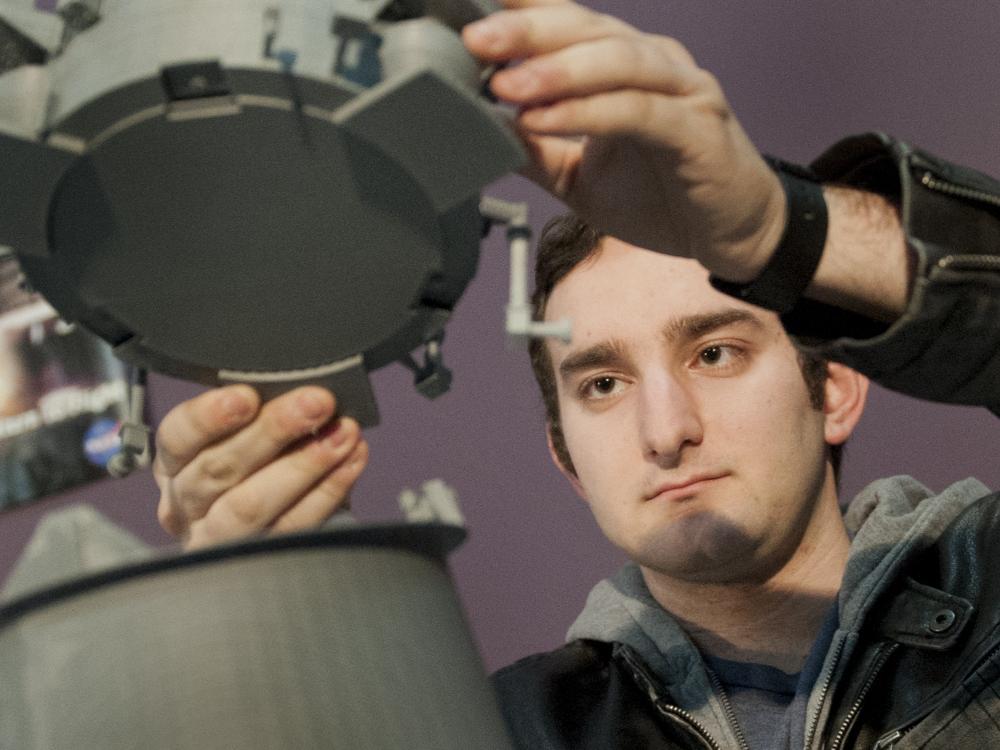 Lunar Lion Team 3-D model being assembled