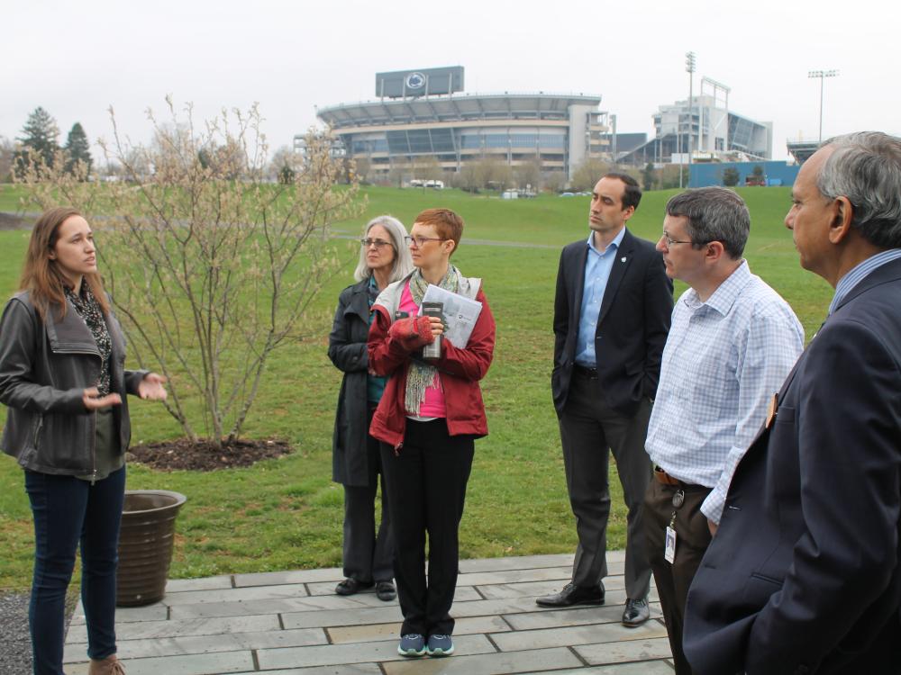 DEP Secretary Pat McDonnell tours sustainability efforts at Penn State